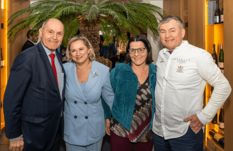 V.l.n.r.: Bundesminister für Inneres a.D. Wolfgang Sobotka, Eva Mörwald, Marlies Sobotka und Toni Mörwald 