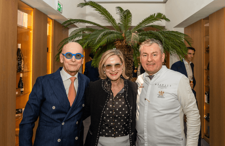 V.l.n.r.: Kurt Mann mit Freundin Renata und Toni Mörwald 