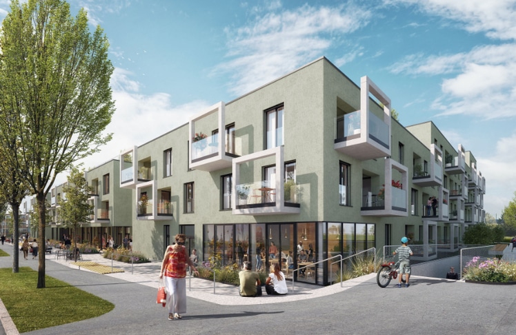 Baustart für Alpenland-Projekt in Korneuburg © Dietrich Untertrifaller Architekten ZT GmbH