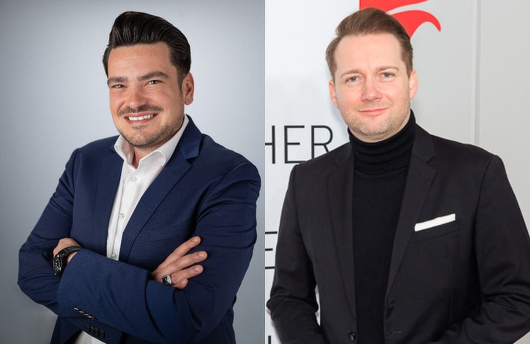 Damir Leko, Country General Manager von Nexi Österreich (links), und Handelssprecher Rainer Will.