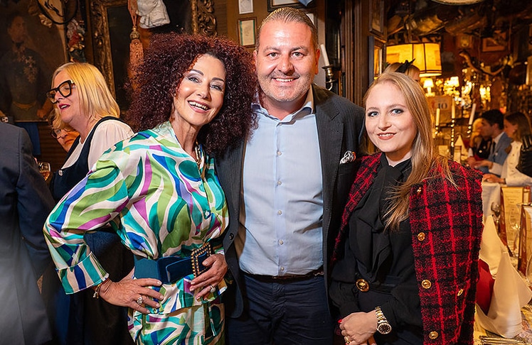 V.l.n.r.: Society-Trio Christina, Leo und Jacqueline Lugner. © Andreas Tischler