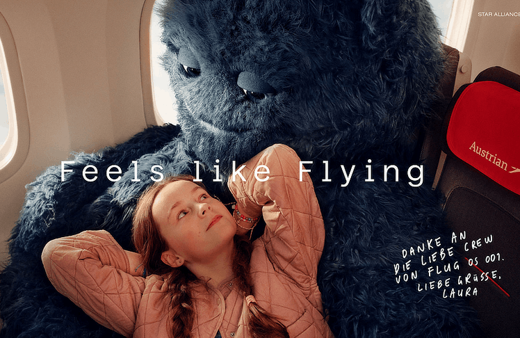 Austrian Airlines hebt künftig mit "Feels like Flying" ab.