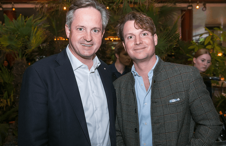 V.l.n.r.: Johannes Schmuckenschlager (Weinbaupräsident und Abg. z. NR) und August Grupp (CEO Stoelzle Glass Group) © LEADERSNET/ D. Mikkelsen
