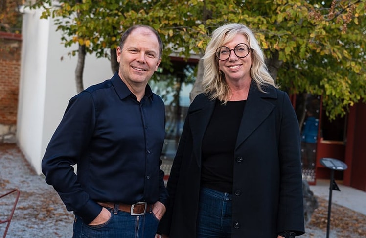 Bernhard Rinner, Geschäftsführer der Bühnen Graz und Veranstalter und Klanglicht-Kuratorin Birgit Lill Schnabl © Verena Koch