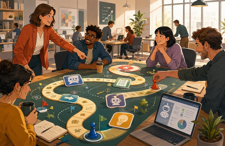 KI-Kompetenz entsteht nicht durch einmalige Workshops, sondern durch regelmäßiges Training im Arbeitsalltag. (Symbolbild) © KI-generiert mit ChatGPT von OpenAI