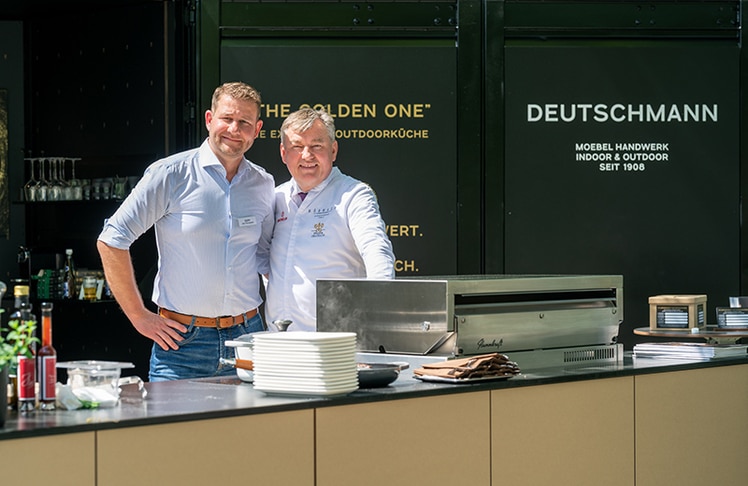 Sepp Deutschmann mit Stargastronom Toni Mörwald © Raphael Fasching