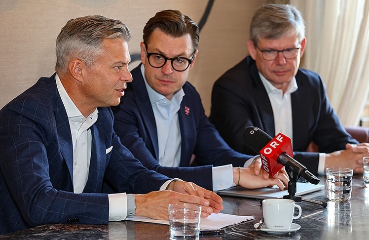 V.l.n.r.: Thomas Arnoldner, Thomas Kicker und Rudolf Schrefl