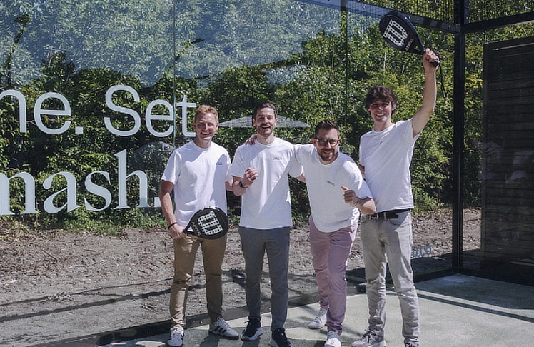 V.l.n.r.: smash-Gründer Franz Schall, Ricardo Theiner, Alexander Sommer-Fein und Philip Mader © Christine Miess