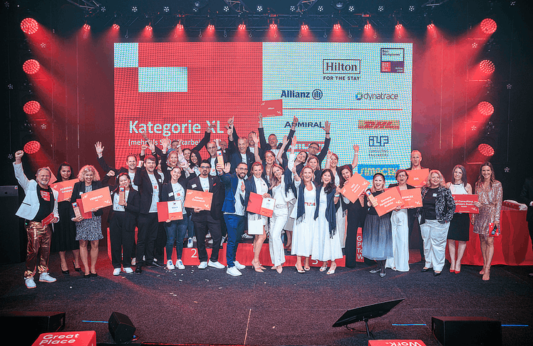 In der Kategorie Unternehmensgröße XL ging der Sieg erneut an Hilton. Die weiteren Stockerlplätze in dieser Kategorie sicherten sich Allianz Österreich (2. Platz) und Dynatrace (3. Platz). © LEADERSNET/ A. Felten
