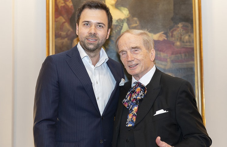 Gastgeber Alexander Schick (Managing Owner der Schick Hotels Wien) und Magic Christian. © LEADERSNET / R. Brunhölzl