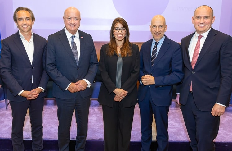 V.l.n.r.: Gerald Resch, Christian Stocker, Francesca Ferlaino, Martin Kocher und Enver Siručić