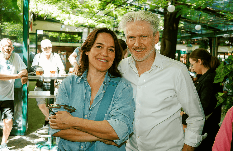 Eva Pölzl mit Partner Alfred Reinprecht 