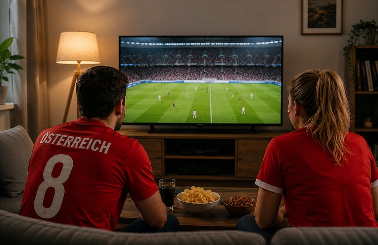 Wohnzimmer bleibt wichtigste Fan-Zone (Symbolbild) © KI-generiert mit ChatGPT von OpenAI