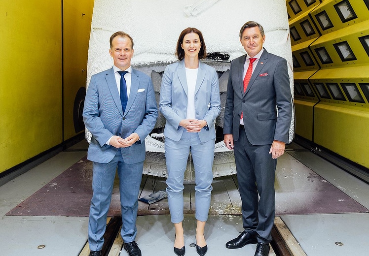 Railjet M besteht Härtetest im weltweit größten Klima-Wind-Kanal