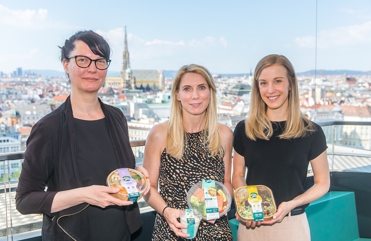 V.l.n.r.: Alexandra Mossakowski (Integral), Klaudia Atzmüller (Billa) und Ernährungsberaterin Martina Steiner.