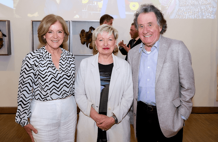 V.l.n.r.: Ingrid Thurnher, Karin Bergmann und Rudolf Buchbinder