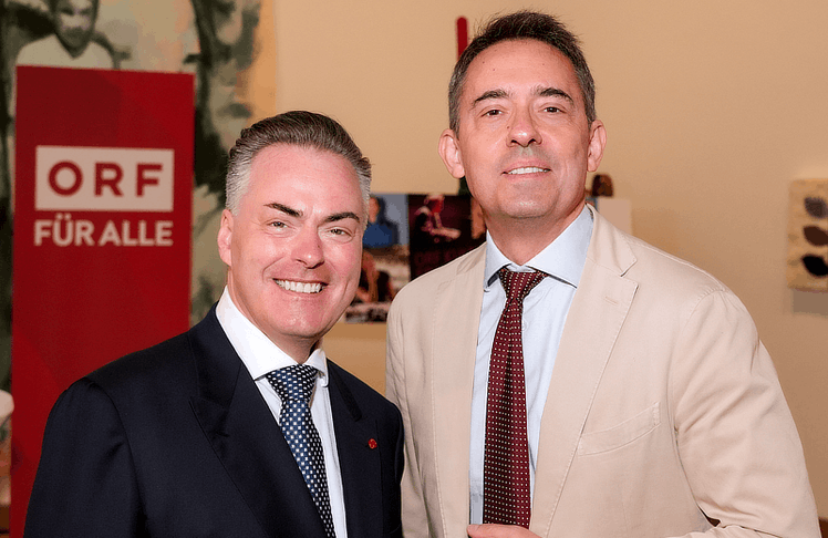 V.l.n.r.: Daniel Froschauer und Bogdan Roščić.