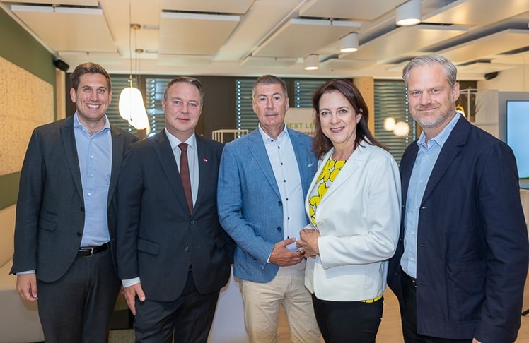V.l.n.r.: Alexander Pröll, Andreas Babler, Christian Stögmüller, Corinna Drumm und Alexander Winheim