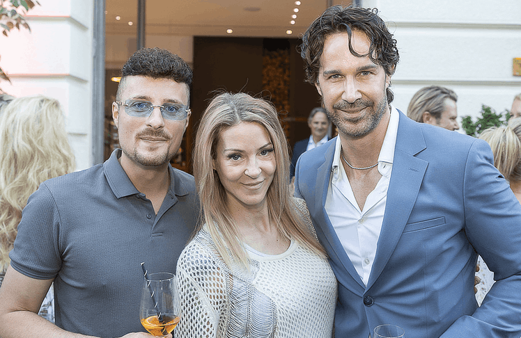 V.l.n.r.: Johannes Höfinger, Simone Lugner und Michael Lameraner