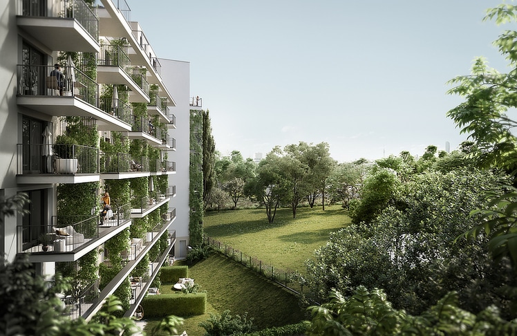 Jede Einheit verfügt über private Freiflächen wie Gärten, Terrassen, Balkone oder Loggien © Zoom VP