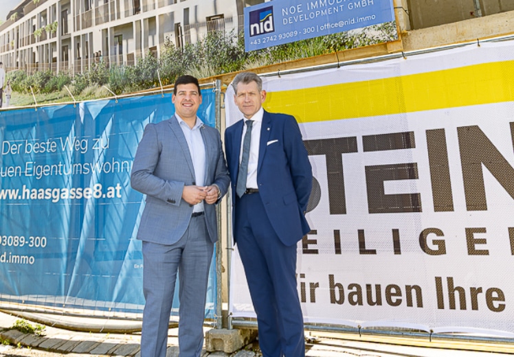 NID feierte Dachgleiche bei Neubauprojekt in Wolkersdorf
