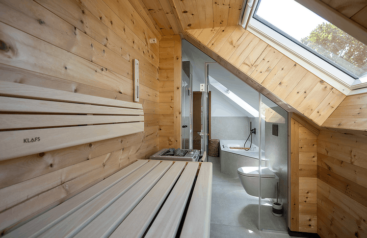 Das Exterieur und das Interieur der Sauna Premium können individuell gewählt werden.
