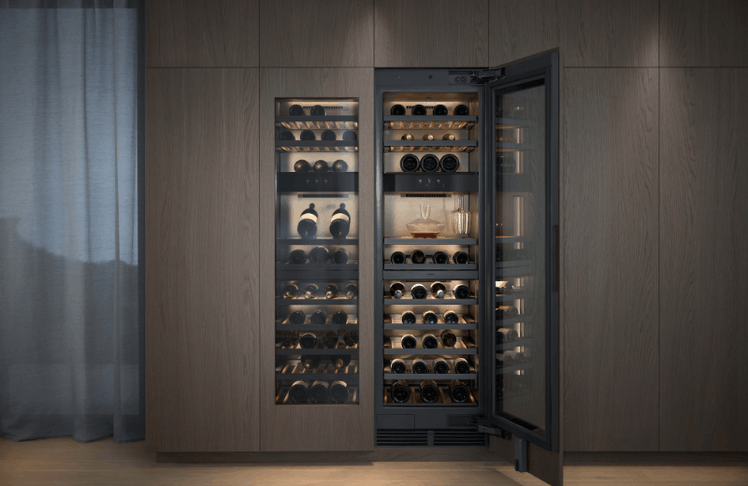 Gaggenau präsentiert neue Weinklimaschränke. © Gaggenau