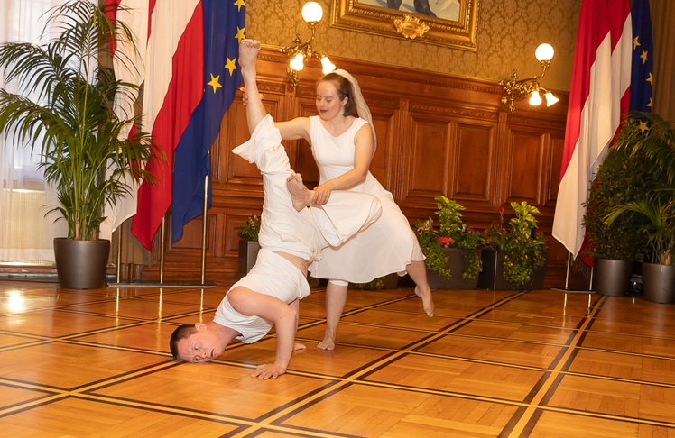 Tanzpaar Niklas Kern und Maria Naber (Dance Company "Ich bin O.K.").