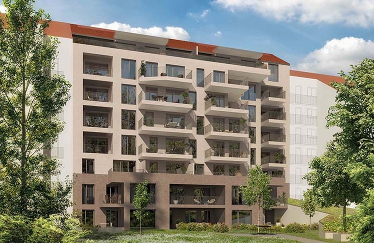 Die Anordnung der Loggien und Balkone soll für ungestörtes Verweilen sorgen © Strobl Bau - Holzbau