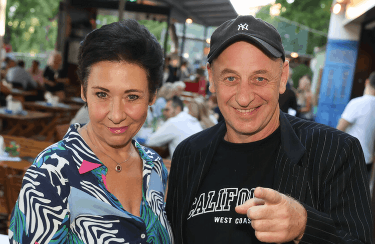 Schauspielerin Andrea Händler und Künstler Alf Poier