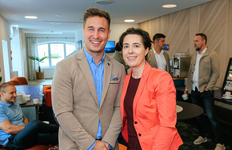 Valetin Bauer (IMMOunited) und Doris Nussbaumer (Hefel Immobiliengruppe) © LEADERSNET/A. Felten
