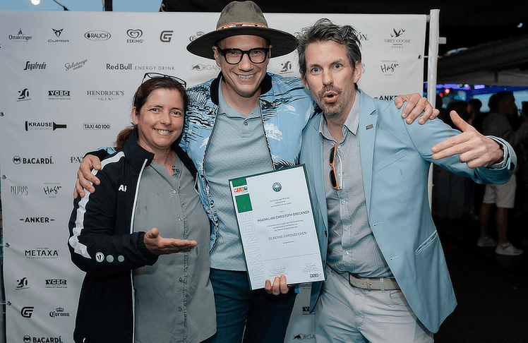 V.l.n.r.: Martina Haslinger-Spitzer (Obmann-Stellvertreterin der Fachgruppe Gastronomie der Wirtschaftskammer Wien), Max Breckner (Chef des VCBC) und Thomas Peschta (Obmann der Fachgruppe Gastronomie in der Wirtschaftskammer Wien)