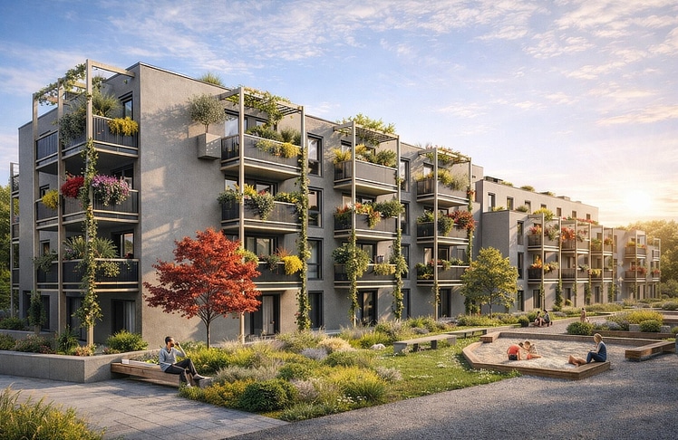Vermarktung von "Floréa" in Wien-Donaustadt läuft auf Hochtouren (Renderings: Symbolbilder) © bildraum.at/IC-KI Visualisierungen