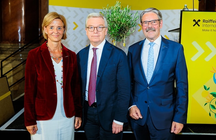 Marie-Valerie Brunner, der designierte CEO Michael Höllerer und Erwin Hameseder