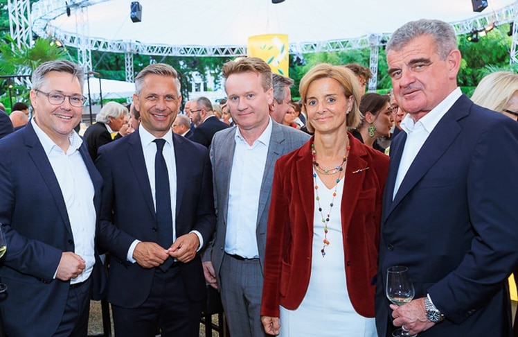 V.l.n.r.: Christian Diewald, Wolfgang Hattmannsdorfer, Georg Knill, Marie-Valerie Brunner und Peter Spuhler