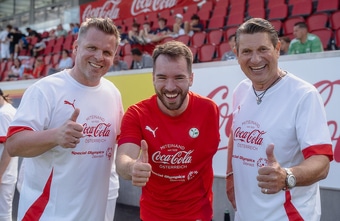 Rapid und Austria standen beim Inklusionsderby gemeinsam am Platz