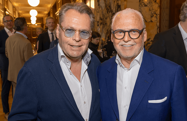 V.l.n.r.: Martin Gastinger (Medienmanager, Fernsehproduzent und Unterhaltungschef des Bereichs der TV-Unterhaltung beim ORF) und Wolfgang Rosam 
