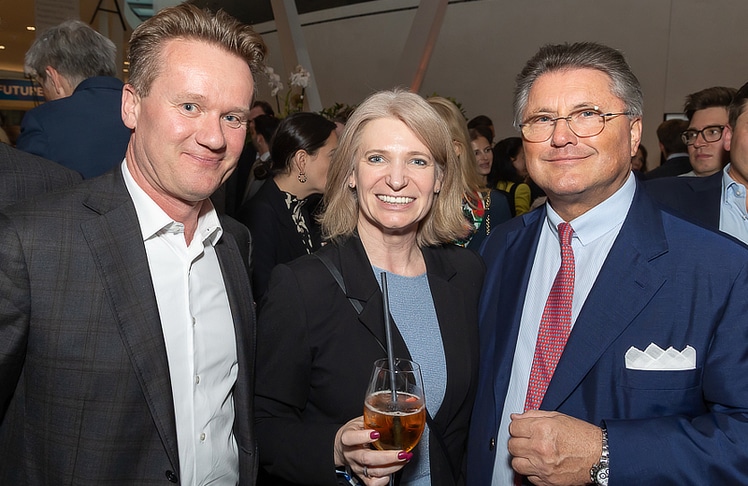V.l.n.r.: Georg Knill, Annette Mann und Karl-Heinz Strauss © LEADERSNET/C. Mikes