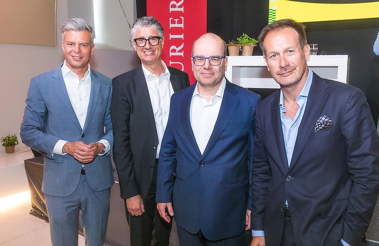 In einer Paneldiskussion widmeten sich (v.l.n.r.) Thomas Arnoldner (Deputy CEO A1 Group), Wolfgang Ebner (Chief Digital Officer (CDO) des Bundes und Leiter der Sektion VII: Digitalisierung und E-Government), Rainer Knyrim (Gründer Knyrim Trieb Rechtsanwälte) und Ulrich Fleck (CEO Certainity Gruppe) Europas technologischer Unabhängigkeit. © LEADERSNET / D. Mikkelsen