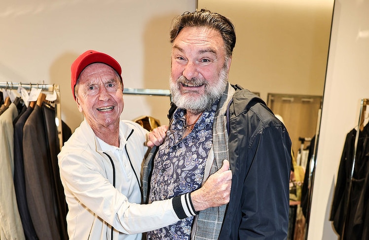 "Mr. Ferrari" Heribert Kasper (l.) und Schauspieler Martin Leutgeb.