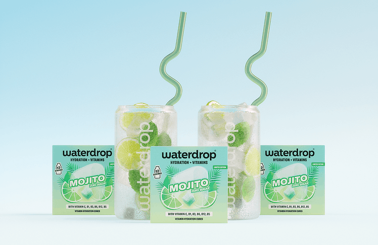 Pünktlich zum Sommer launcht waterdrop die Sorte "Mojito". 