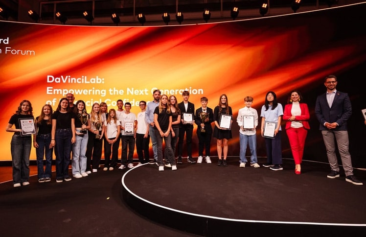 Die Gewinner:innen der DaVinciLab Finanzchallenge 2026 wurden im Rahmen des Mastercard Innovation Forums ausgezeichnet.