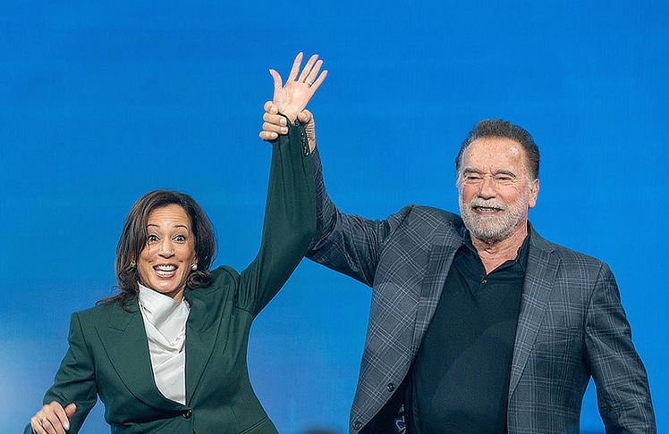 Kamala Harris und Arnold Schwarzenegger © Andreas Tischler 
