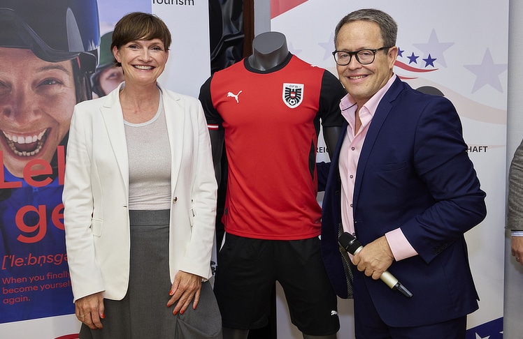 Österreich Werbung-CEO Astrid Steharnig-Staudinger und Rainer Newald, Generalsekretär der Österreichisch-Amerikanischen Gesellschaft © Österreich Werbung/Ben Leitner