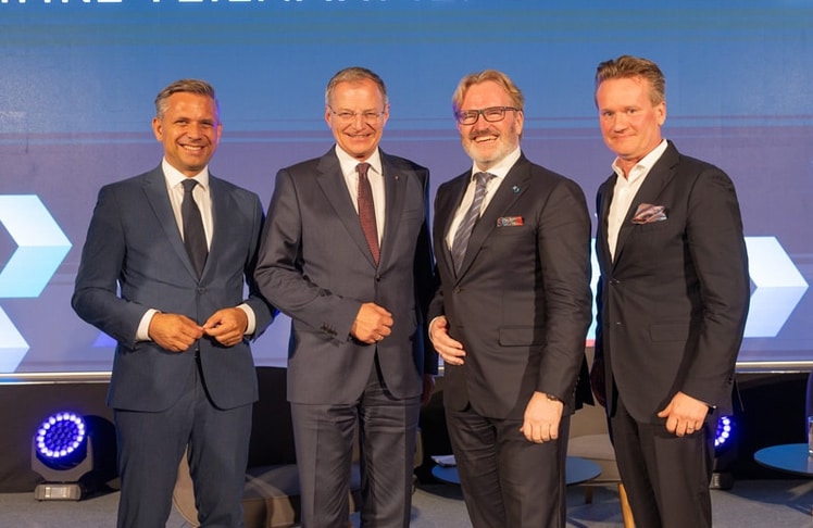 V.l.n.r.: Wolfgang Hattmannsdorfer, Thomas Stelzer, Thomas Bründl und Georg Knill
