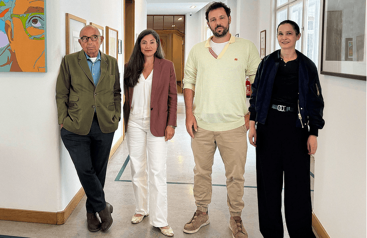 V.l.n.r.: Mariusz Jan Demner, Noëmi Schmutzer, Marcello Demner und Katharina Schmid 