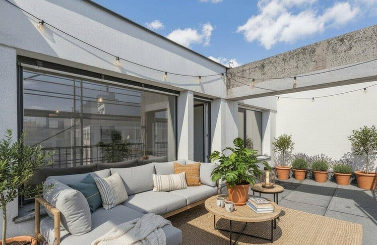 Dachgeschosswohnung mit großzügiger Terrasse © Home Staging by Sabrina Schulz