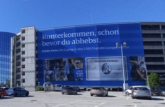 L
American Express macht den Flughafen Wien zur Werbebühne