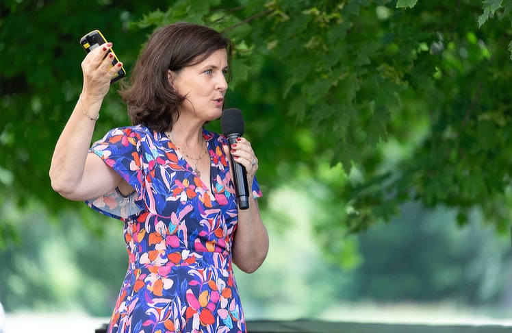 Autorin Maren Wölfl fokussierte sich in ihrer Keynote auf Female Leadership als wirtschaftliche Notwendigkeit.