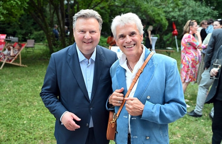 Michael Ludwig (l.) mit Thomas Brezina. © Christian Jobst